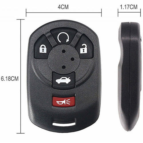 2005-2007 Cadilla*c STS Remote Control Key Shell 5 Buttons Fob