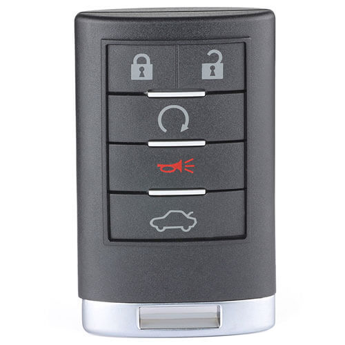 2008-2012 Cadilla*c CTS Smart Remote Key 315MHz 5 Buttons with Emergency Blade Uncut -OUC6000066