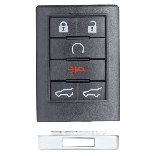 2007 2014 Cadilla*c Escalade ESV EXT Smart Remote Key 315MHz 6 Buttons with Emergency Blade Uncut -OUC6000066