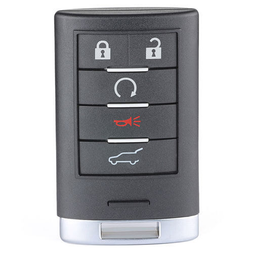 2010-2014 Cadilla*c SRX Smart Remote Key 315MHz 5 Buttons with Emergency Blade Uncut -NBG009768T