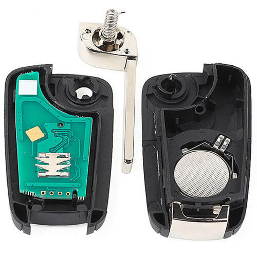 2009-2015 Opel Vauxhall Flip Key Remote Fob 315/ 433 MHz 2 Buttons with HU100 Blade for Insign Astra J Cascade
