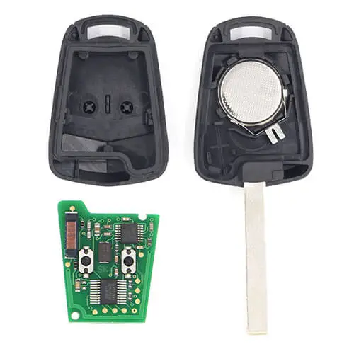 Opel Vauxhall Car Key Remote 433MHz 2 Buttons Fob with HU100 Blade for Astra H Zafira B Corsa D