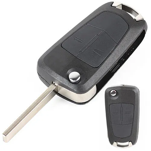 2003-2008 Opel Vauxhall Flip Key Remote Fob 433 MHz 2 Buttons with HU100 Blade for Vectra C/ Signum/ Astra H/ Zafira B/ Corsa