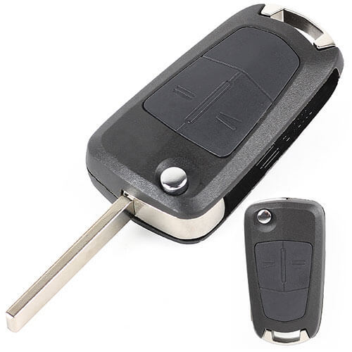 2003-2008 Opel Vauxhall Flip Key Remote Fob 433 MHz 2 Buttons with HU100 Blade for Vectra C/ Signum/ Astra H/ Zafira B/ Corsa