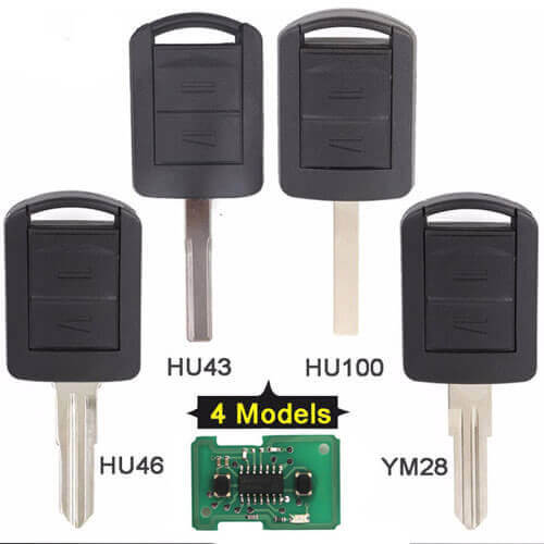 2002-2008 Opel Corsa C Car Key Remote 434MHz 2 Buttons Fob with Blade