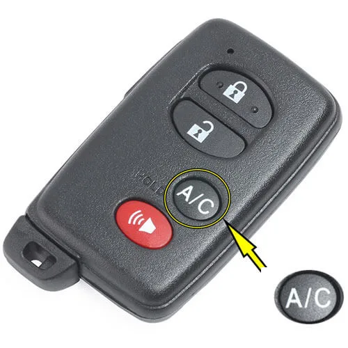 2010-2013 Toyot*a Prius Smart Key Remote Shell 4 Buttons with Emergency Blade Uncut