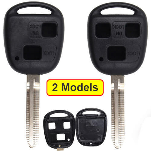 Toyot*a Combo Remote Key Shell 2/ 3 Buttons with Toy43 Blade Uncut