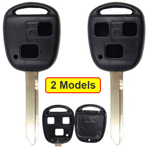 Toyot*a Combo Remote Key Shell 2/ 3 Buttons with Toy47 Blade Uncut