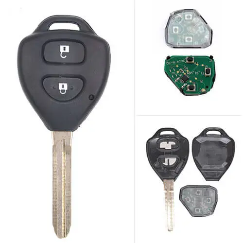 2006-2013 Toyot*a Corolla Remote Key-89070-12501 314.4/ 433MHz 2 Buttons with Toy43 Blade