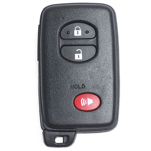 Black Smart Key Remote Card 3 Buttons (Panic) with TOY48 Emergency Blade for Toyot*a