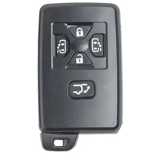Toyot*a Smart Key Remote Card-0780 433MHz ID71-WD01 5 Buttons with TOY48 Emergency Blade -Silver