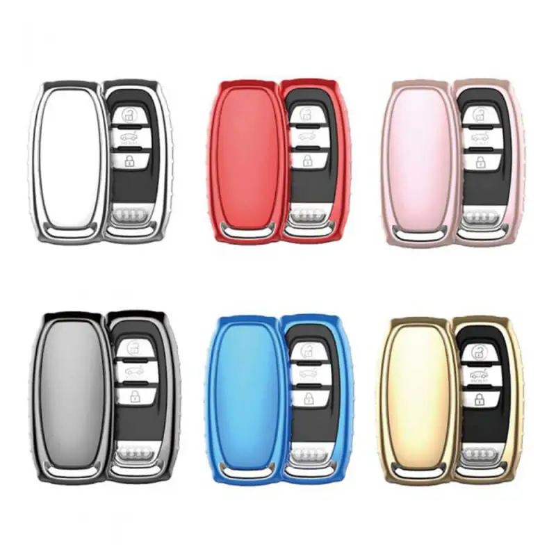 Aeleo A101 TPU Smart Key Cover Case for Audi Q7 Keyless Entry Remote Fob