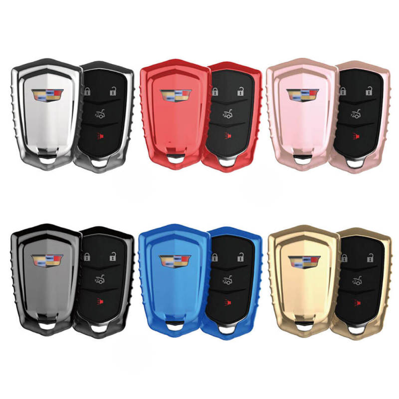 Aeleo A105 TPU Smart Key Cover Case for New Cadilla*c Keyless Entry Remote Fob