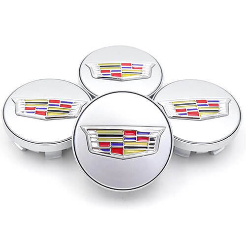 66mm Cadilla*c Led Floating Wheel Center Caps Blue Lights Emblem for ATS CTS XTS CT6 XT5 Set of 4