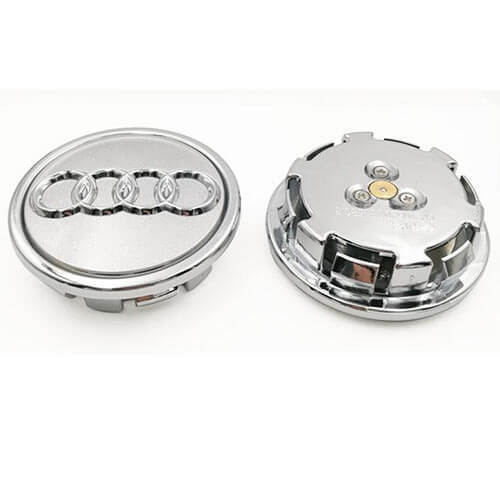 Aud*i Led Floating Wheel Hub Caps with Logo for TT Q2L Q5L Q7 A6L A8L A1 A3 A4L A5 A7 S3 S4 S5 SQ5 Q3 Wheel Center Caps Blue Light Badge