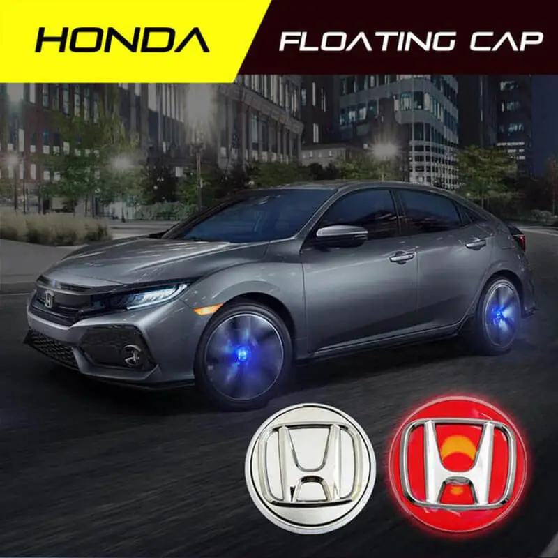 62MM 69MM Waterproof Blue Light Wheel Center Hub Caps Hond*a Led Emblem Floating Cap Cover with Logo