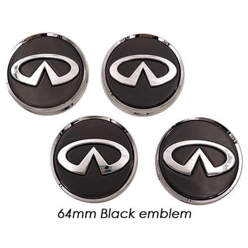 54MM 64MM Infiniti LED Floating Car Wheel Hub Caps Plug and Play Waterproof Wheel Center Hubcap Badge