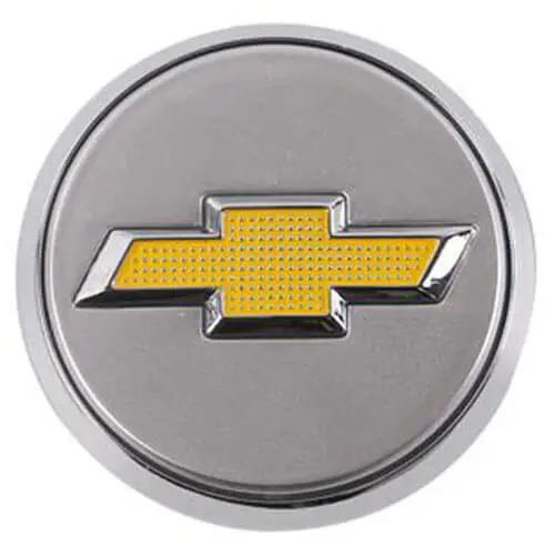 59MM Floating HubCaps Silver Wheel Center Cap Cover Blue Light Led Logo for 2010 2011 2012 2013 Cruze