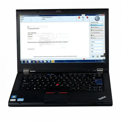 Win7 OS Laptop Thinkpad T450-CPU I5-6G RAM with Latest ODIS-S ODIS-E ETKA8 ELSA6 Software Pre-installed