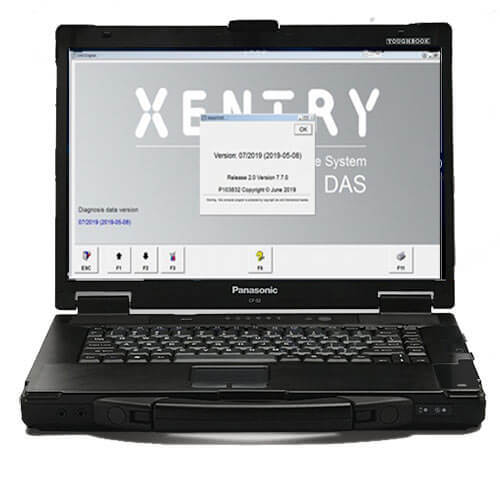 Win7 OS Laptop CF53-CPU I5-4G RAM with Latest Mercedes DAS Xentry Software Pre-installed