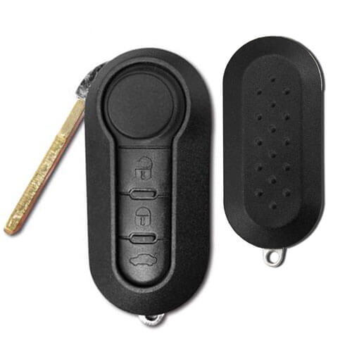 Fiat 500 Dodge Flip Remote Key 3 Button 315/433MHz with PCF7946 / HITAG2-46 Chip for Delphi BSI System