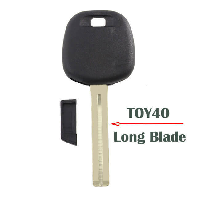 No Logo Transponder Key Shell for Lexus Toyot*a with Toy40 Toy48 Blade Uncut