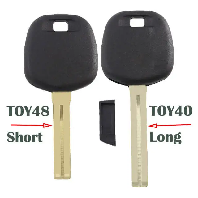 No Logo Transponder Key Shell for Lexus Toyot*a with Toy40 Toy48 Blade Uncut