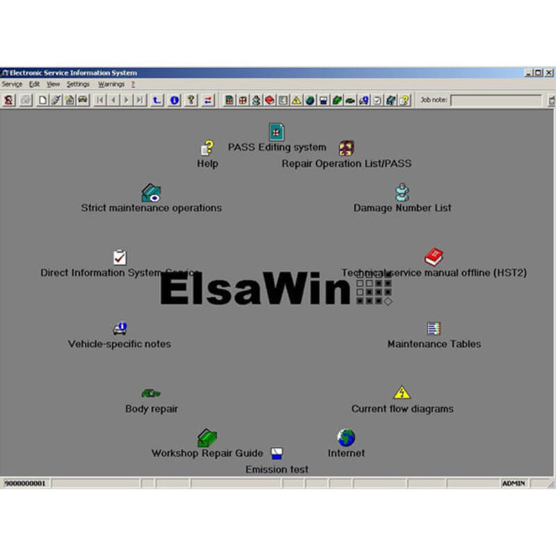 VAS5054A OBD Diagnostic Interface with VAG Software in SSD