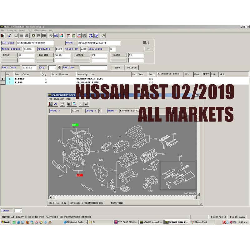 Nissa*n FAST with Infiniti EPC 2019 Parts Catalog incl Archive Models [02/2019]