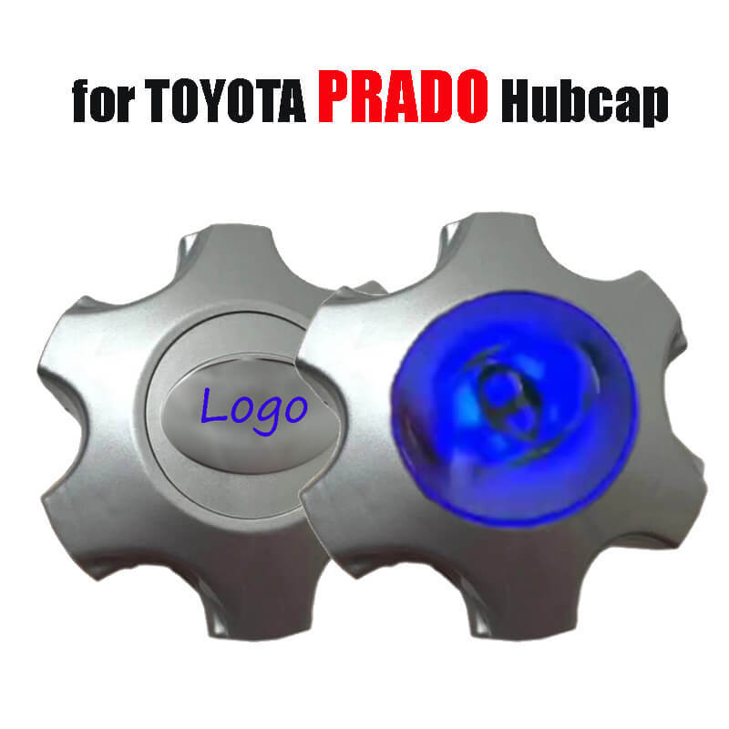 Magnetic Suspension Led Emblem Floating Wheel Hub Cap Cover Waterproof Blue Light Wheel HubCaps for LAND CRUISER PRADO