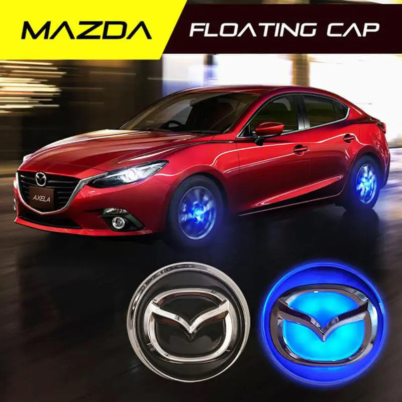 56MM MAZD*A Led Wheel Center Cap Cover Blue Light Floating Logo for Demio RX-8 CX5 CX8 CX4 CX3 MX5