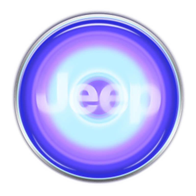 60MM Jeep Badge LED Floating Car Wheel Hub Caps Plug and Play Waterproof Wheel Center Hubcap