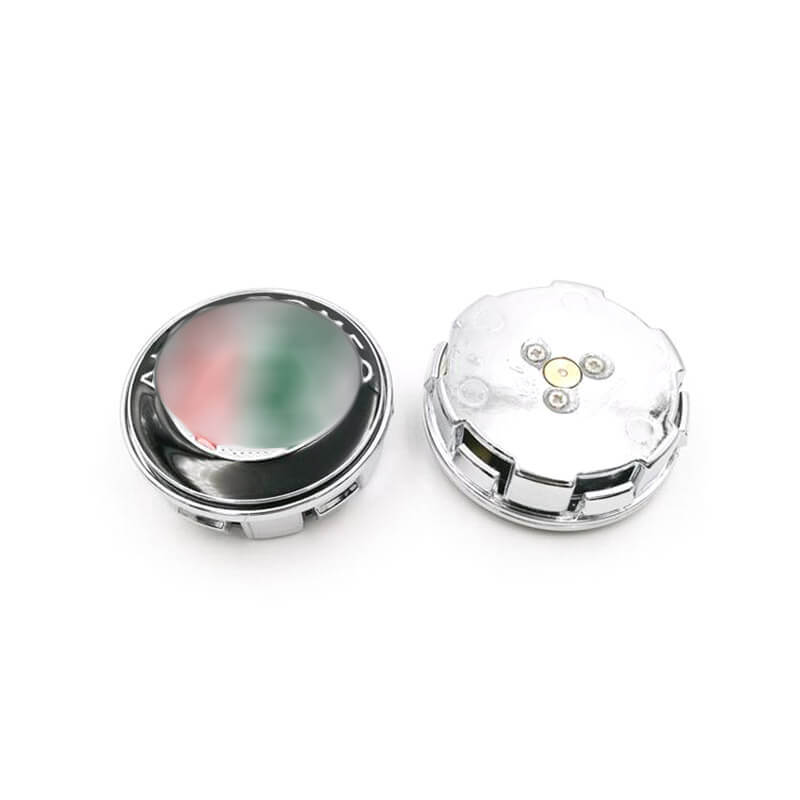 60mm Alfa Romeo156 147 LED Floating Car Wheel Center Caps Plug and Play Waterproof Blue Lighted Wheel Hub Cap Emblem