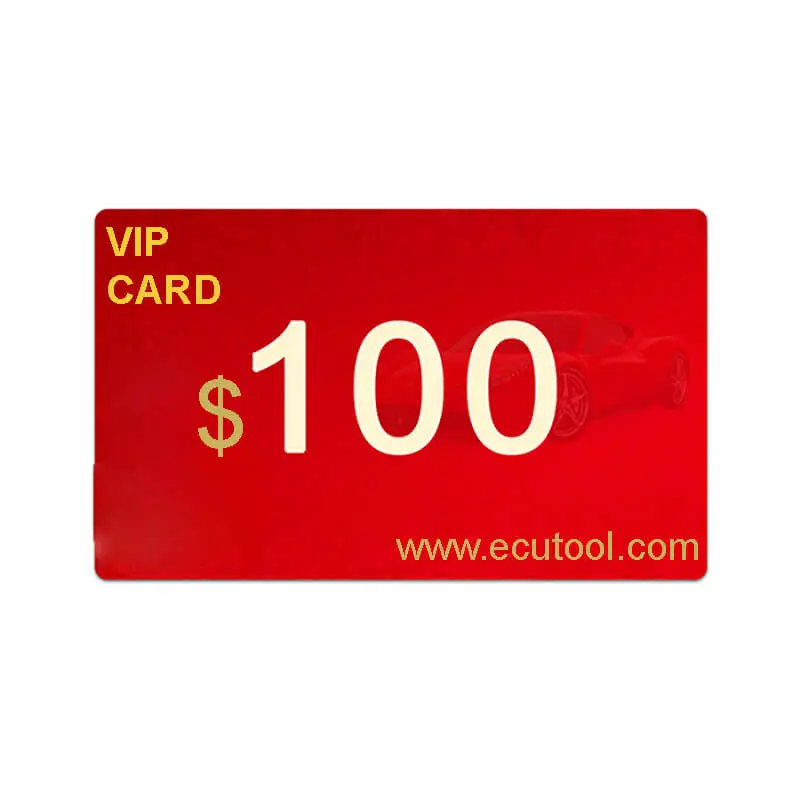 ECUTOOL VIP CARD Annual Fee for Service Plan to Get Special Service and Software Programs Free