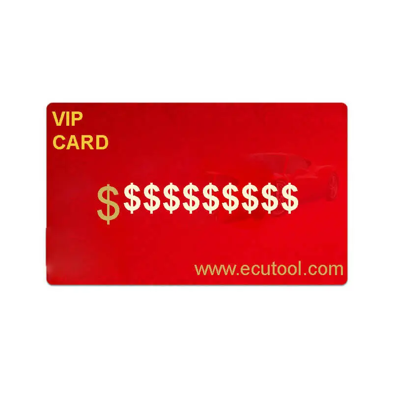 ECUTOOL VIP CARD Annual Fee for Service Plan to Get Special Service and Software Programs Free