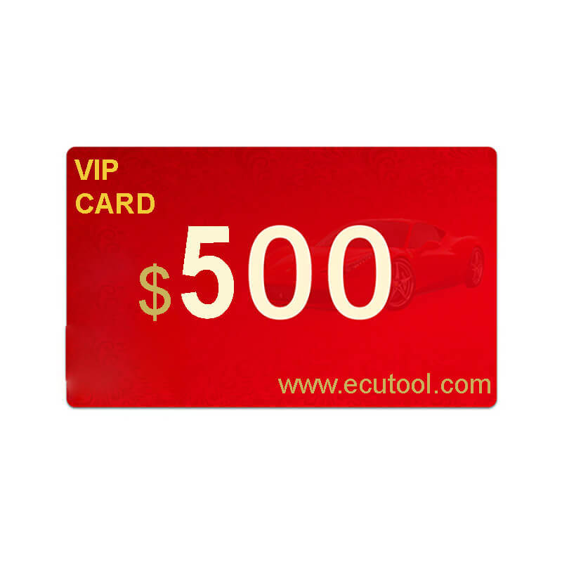 ECUTOOL VIP CARD Annual Fee for Service Plan to Get Special Service and Software Programs Free
