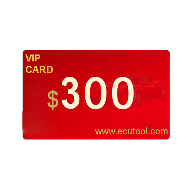 ECUTOOL VIP CARD Annual Fee for Service Plan to Get Special Service and Software Programs Free