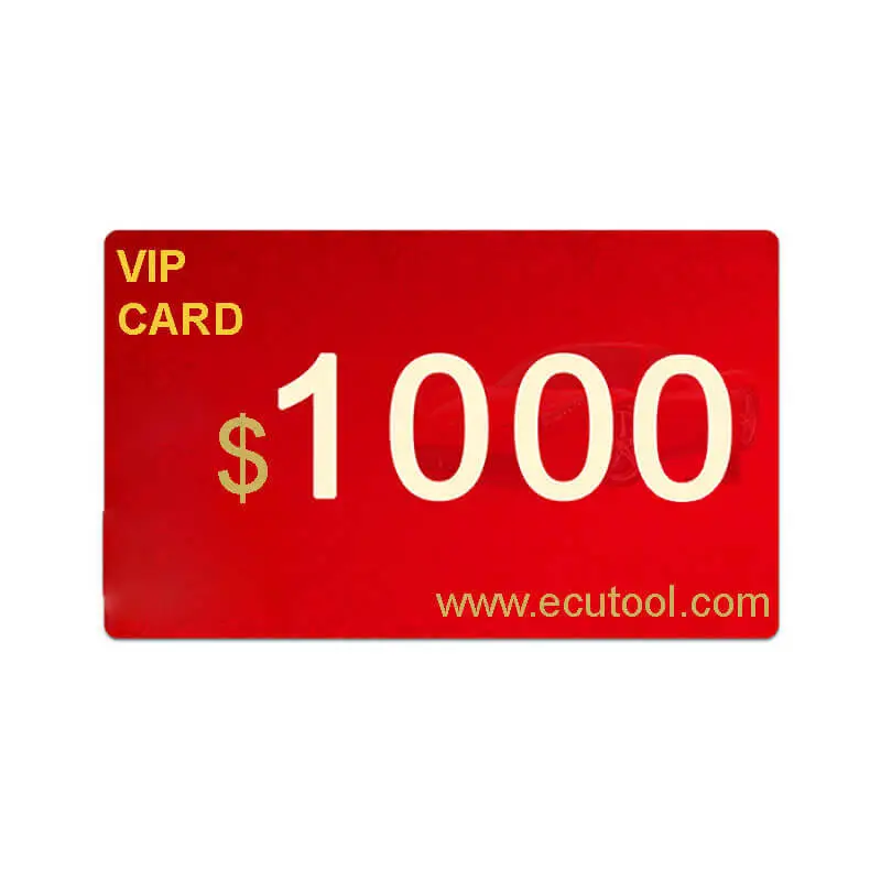 ECUTOOL VIP CARD Annual Fee for Service Plan to Get Special Service and Software Programs Free