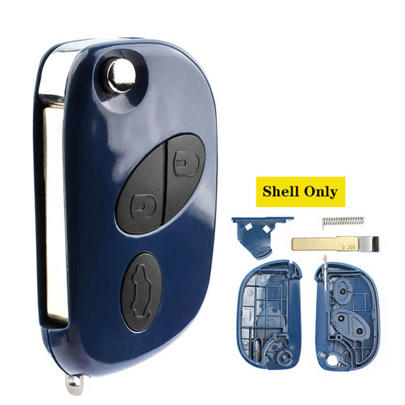 Flip Key Remote Shell Fob for Maserati Quattroporte GranTurismo 2005-2011 RX2TRF937 3 Buttons