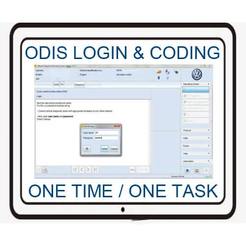 One Time ODIS GeKo Login &amp; Online Coding Service
