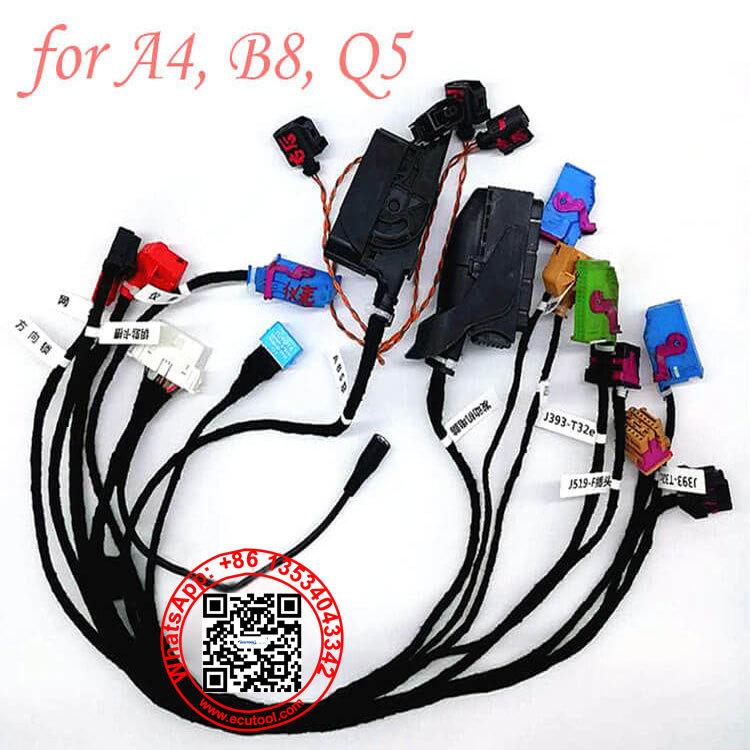 Audi B8 Test Platform Harness 2008-2016 A4 A4L Q5 Immo ECU ELV ESL BCM ABS Testing Cable Kit