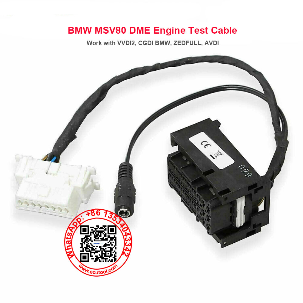 BMW MSV80 DME ISN MSV MSD Engine Test Cable Work with VVDI2, CGDI BMW ...