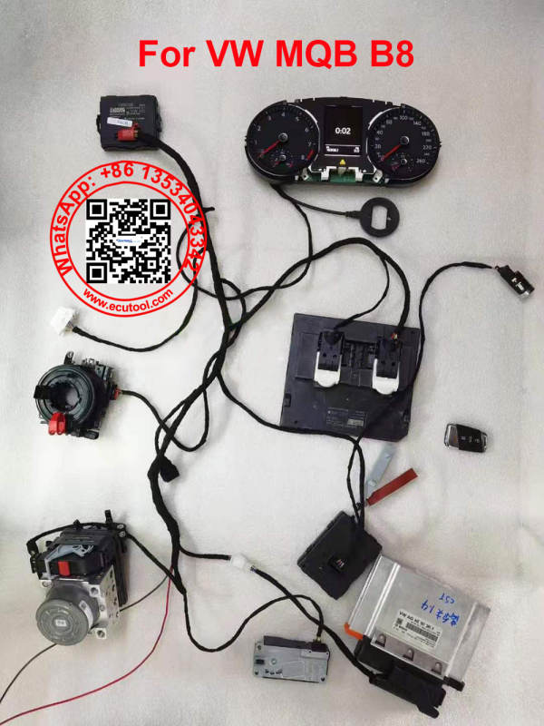 VAG MQB Test Platform with Adatpers for Key Coil ABS ECM BCM J519 J527