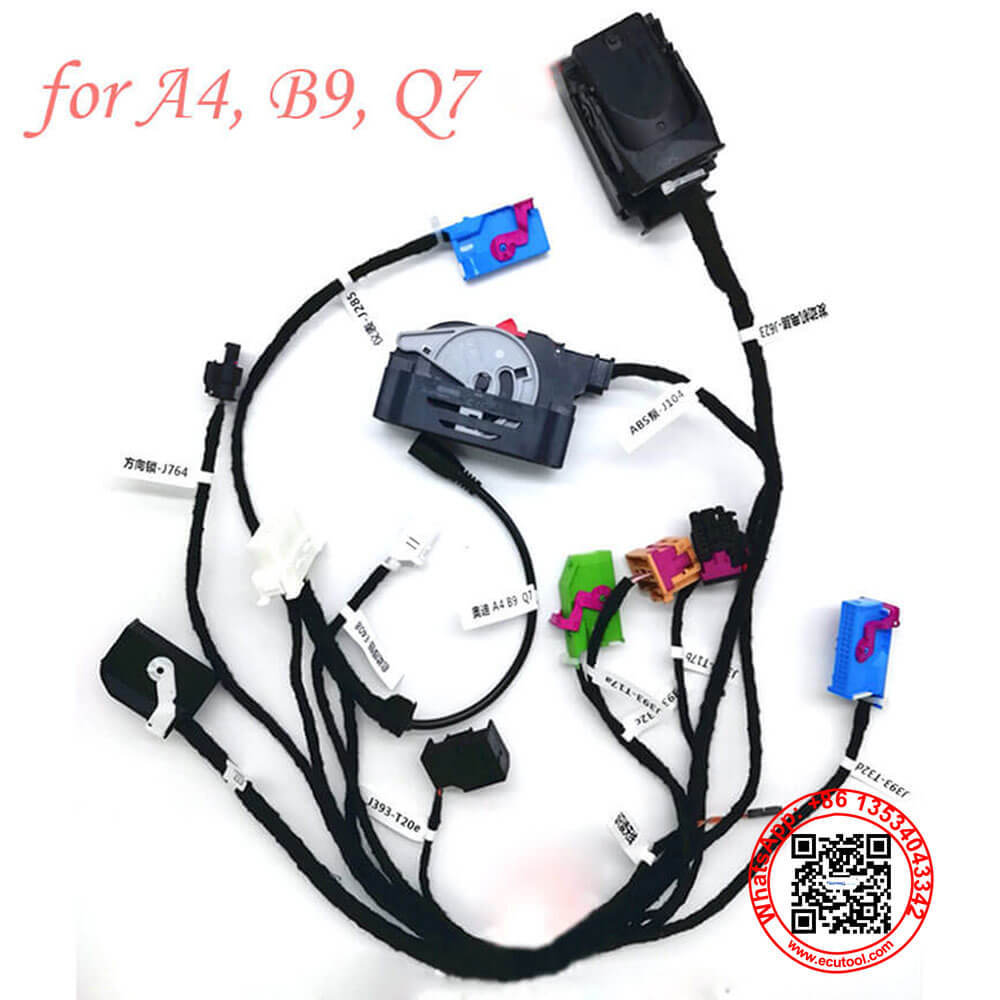 2017–2022 A4 Q7 MLB Audi B9 (Typ 8W) ELV Test Platform Harness with ABS ECU Cluster Connectors