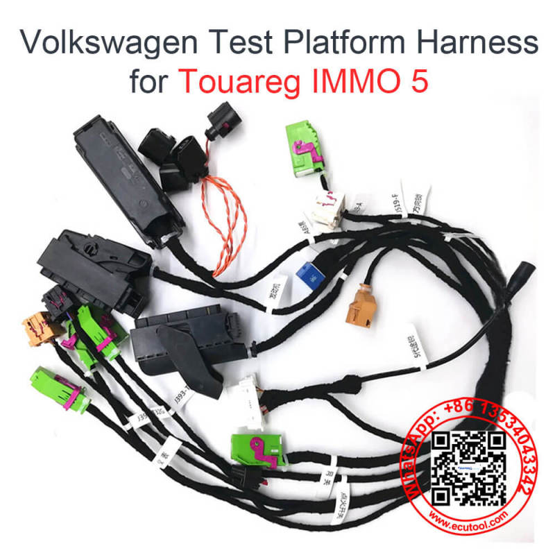 VW Touareg IMMO5 Key Programming Test Platform ELV ABS ECU BCM Adapters