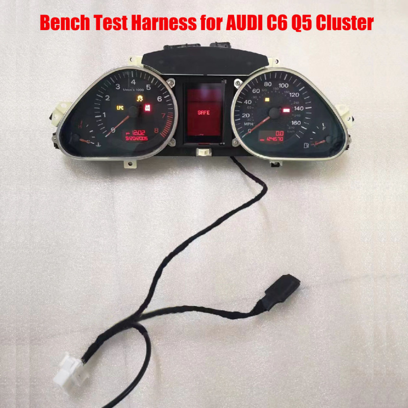 Automotive Dashboard Instrument Cluster Power On Test Bench Harness for AUDI A4 C7 C6 Q5 Cars