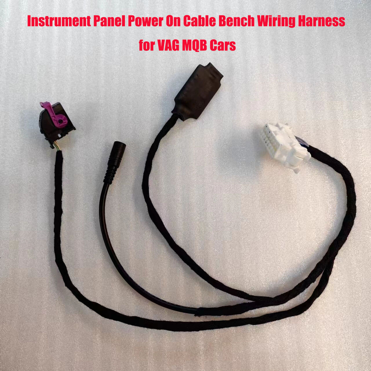 VAG VW MQB Car Dashboard Test Bench Wiring Harness Instrument Panel Power On Boot Cable