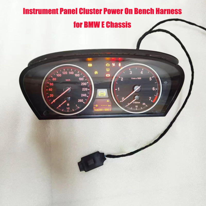 Car Instrument Panel Cluster Power On Startup Test Bench Harness for BMW E-Chassis