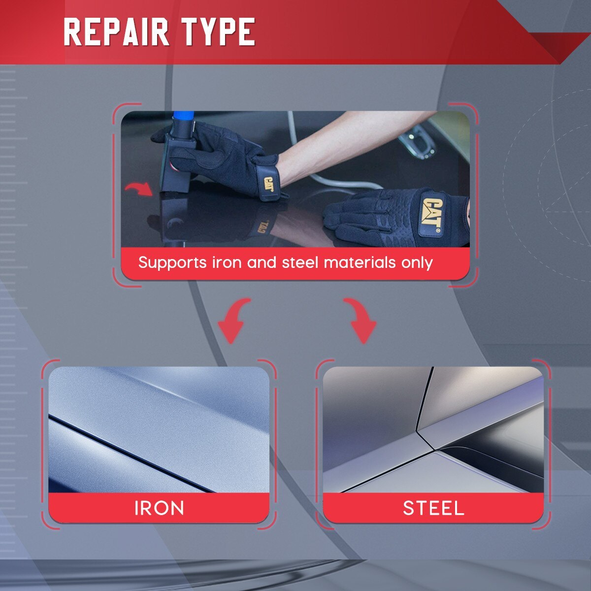 WOYO PDR007 Paintless Dent Repair PDR tools Auto Body Removal Remove Dents Dings Creases And Hail Damage
