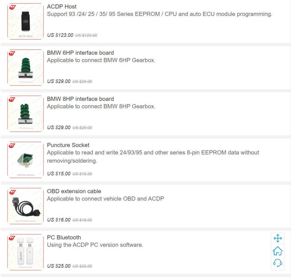 YH ACDP Accessories